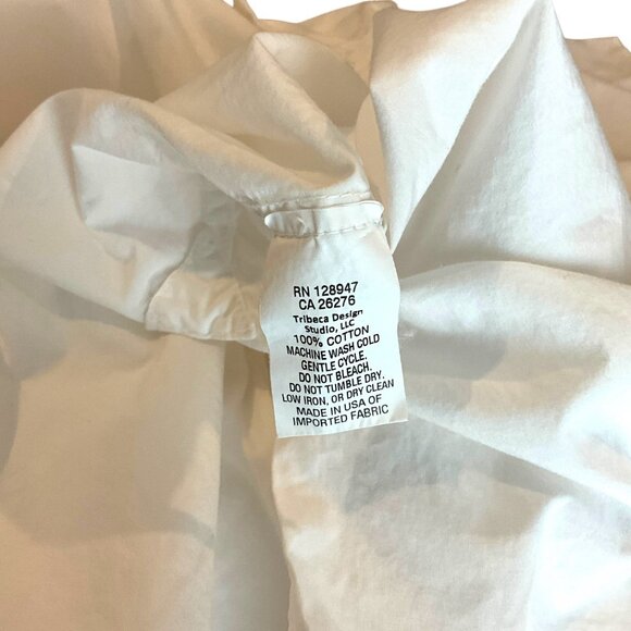 Nili Lotan Yorke Button Down Shirt White Size S Long Sleeve 100% Cotton Collar - Picture 11 of 12